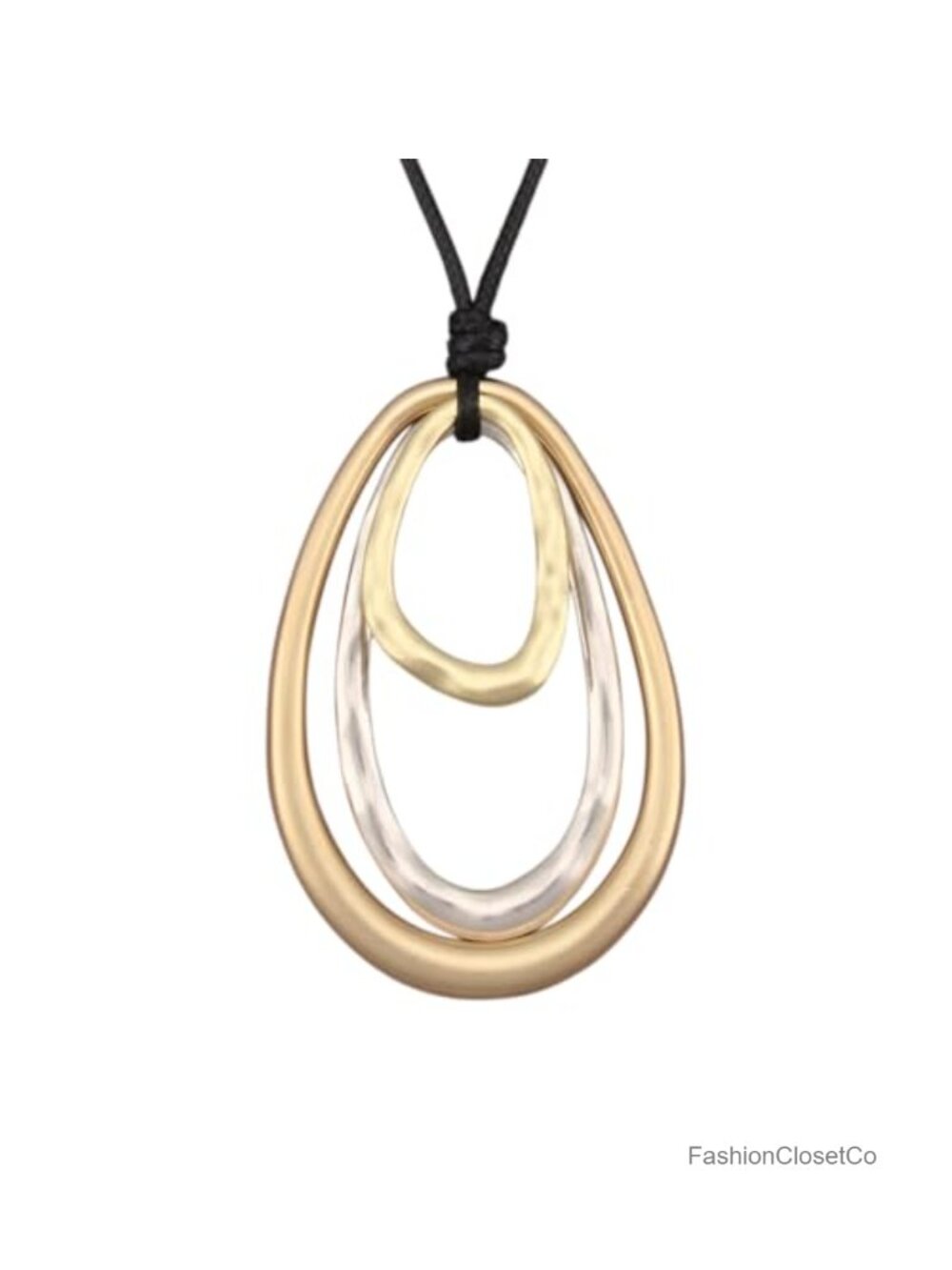 Boho Faux Leather Choker Necklace with Wooden Pendant, Adjustable Long Cord,